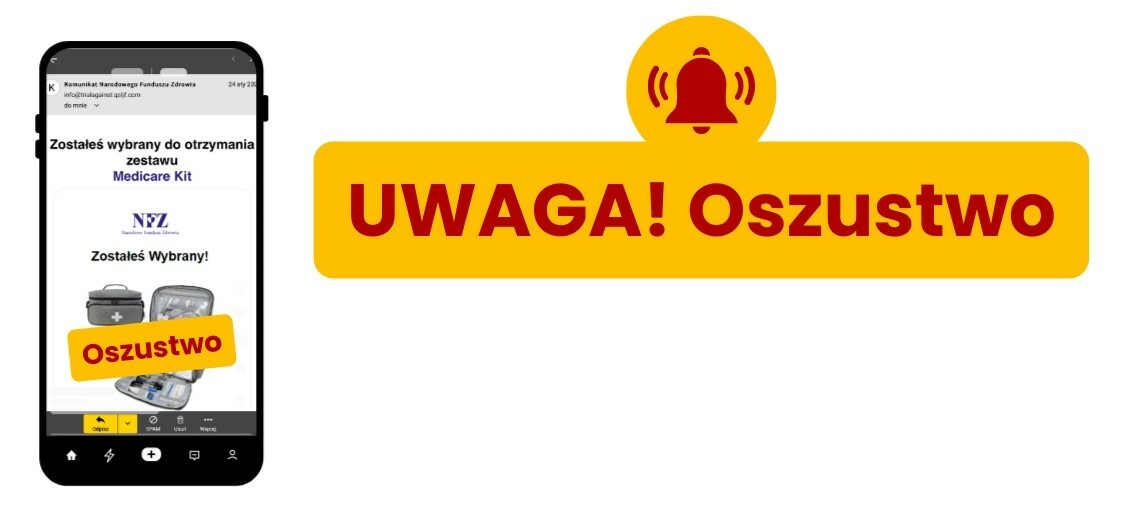 Uwaga na fałszywe wiadomości mailowe
