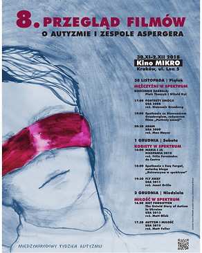 Plakat Przeglądu Filmów o Autyzmie i Zespole Aspergera