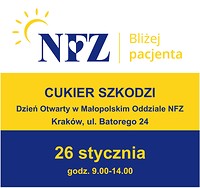 Plakat - zaproszenie na Dzień Otwarty 26 stycznia