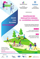 plakat informujący o Małopolskich Dniach Profilaktyki i Zdrowia