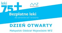 Plakat - zaproszenie na dzień Otwarty w MOW NFZ