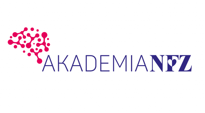 Grafika z logo Akademii NFZ