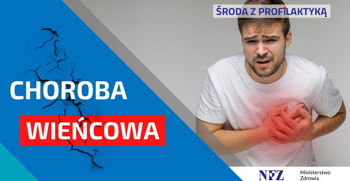 Grafika Środa z Profilaktyką. Choroba wieńcowa