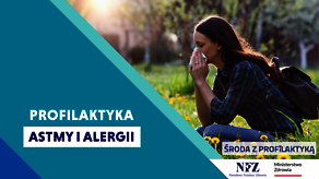 Grafika informacyjna Środa z Profilaktyką. Astma i alergia