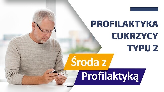 Grafika Środa z Profilaktyką. Profilaktyka cukrzycy