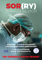 Plakat Sor(ry), tu ratuje się życie!