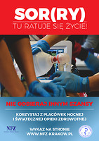 Plakat Sor(ry), tu ratuje się życie!