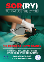 Plakat Sor(ry), tu ratuje się życie!