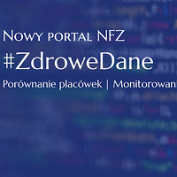 baner Zdrowe dane - nowy portal informacyjny NFZ