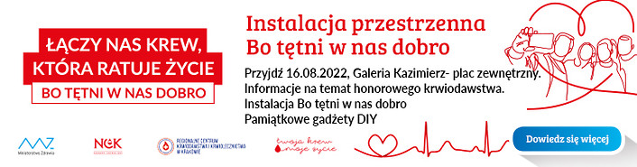 Grafika promująca wydarzenie "Bo tętni w nas dobro"