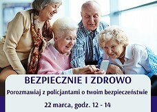 Plakat promocyjny wydarzenia Bezpiecznie i zdrowo