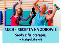 Plakat informacyjny Środa z fizjoterapią