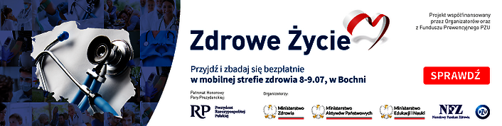 Banner reklamujący projekt Zdrowe Życie