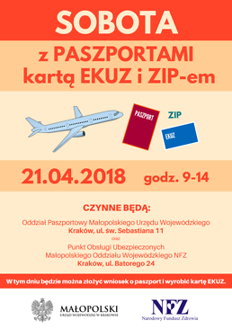 Plakat informujący o Dniu Otwartym