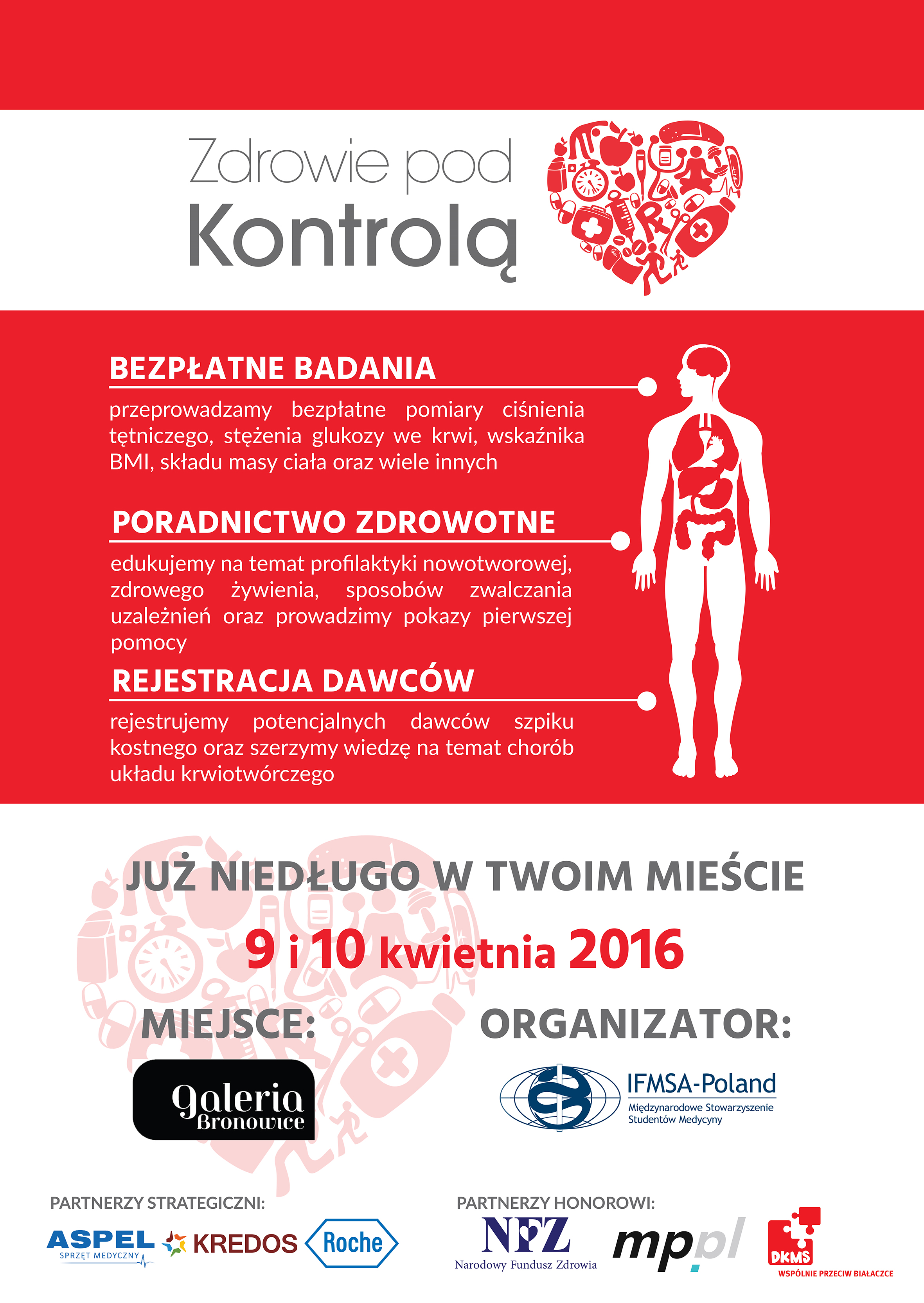 Plakat informacyjny- Zdrowie pod kontrolą 