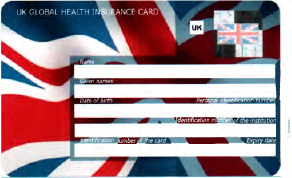Wzór Globalnej Karty Ubezpieczenia Zdrowotnego tzw. GHIC (UK)
